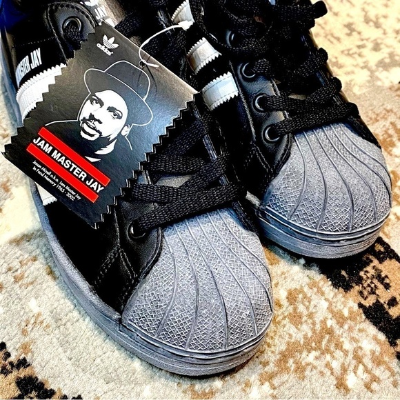 RARE!! NIB 2003 Jam Master Jay Limited Edition Adidas Sneakers. Women 8.5 Men 7 - Picture 4 of 10
